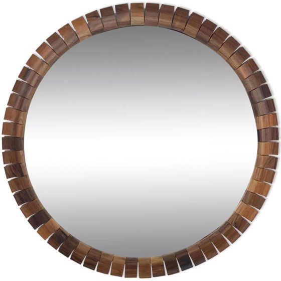 Image 1 of Mid-Century Danish Teak & Rosewood Mirror, 1960S