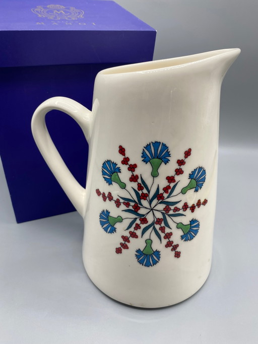 Grote Limoges porseleinen kan met veelkleurige bloemversiering – Manoï House – decoratieve objecten, Porcelain (photo 2 of 6)