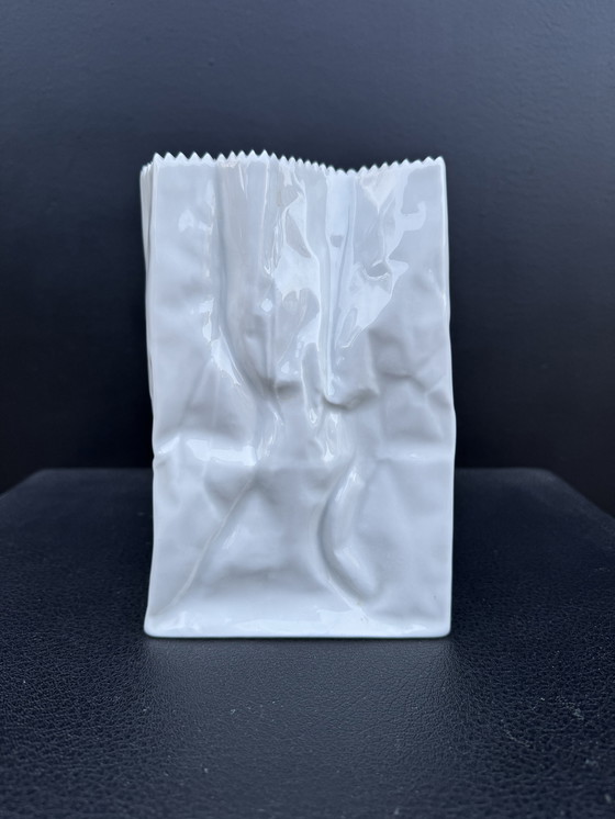 Image 1 of Tapio Wirkkala Rosenthal „Papiertüte“-Vase, 1970er Jahre