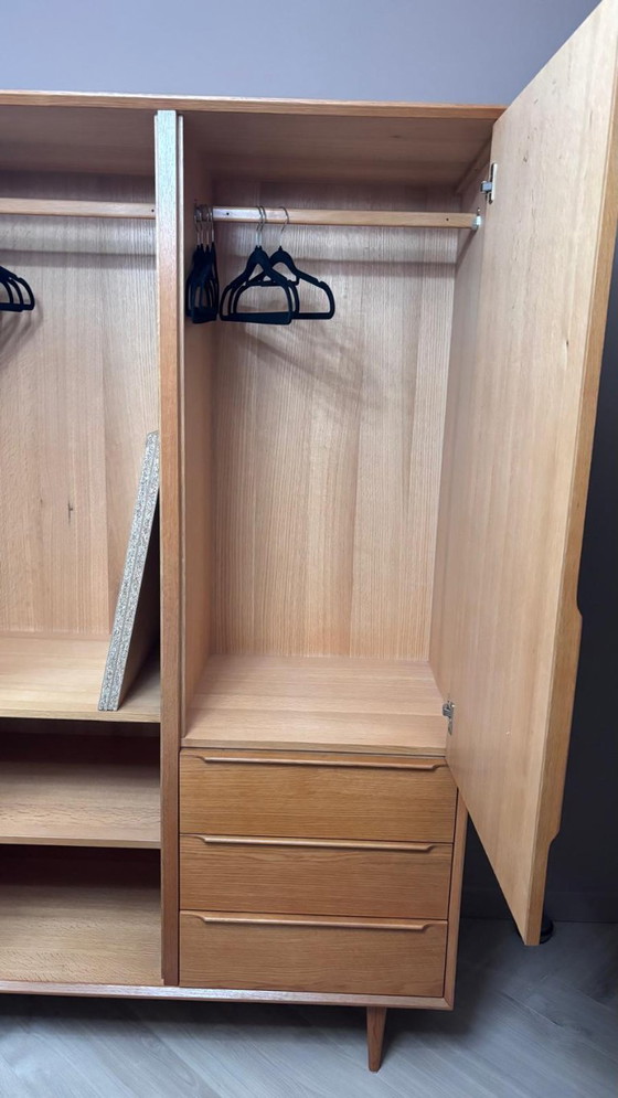 Maisons du Monde Wooden wardrobe with drawers, Brown, Mid Century Modern (photo 4 of 6)