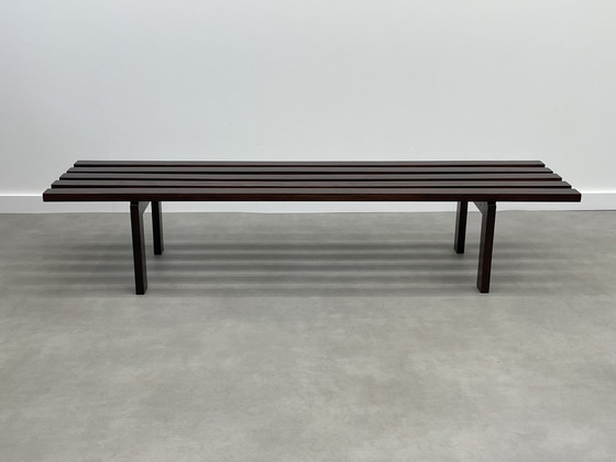 Image 1 of Panca vintage in legno massello con doghe