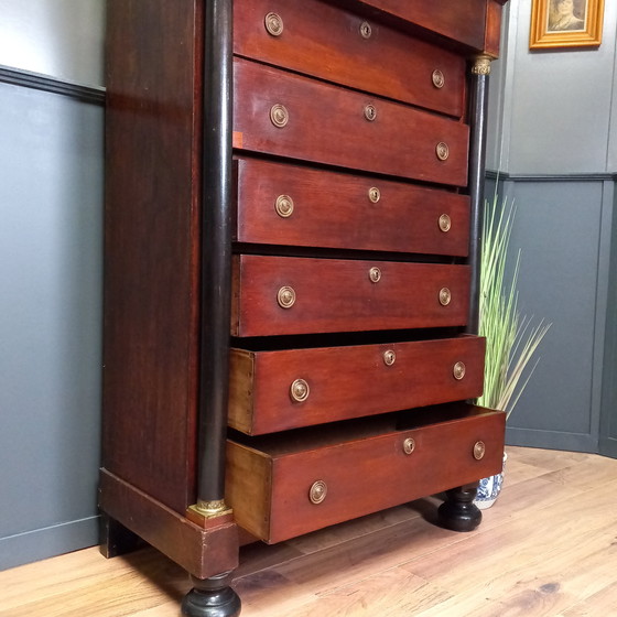 Image 1 of Klassieke Chiffoniere Met 7 Laden