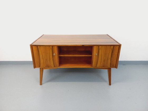 Image 1 of Double-sided executive desk in vintage Scandinavian style rosewood from the 1960s