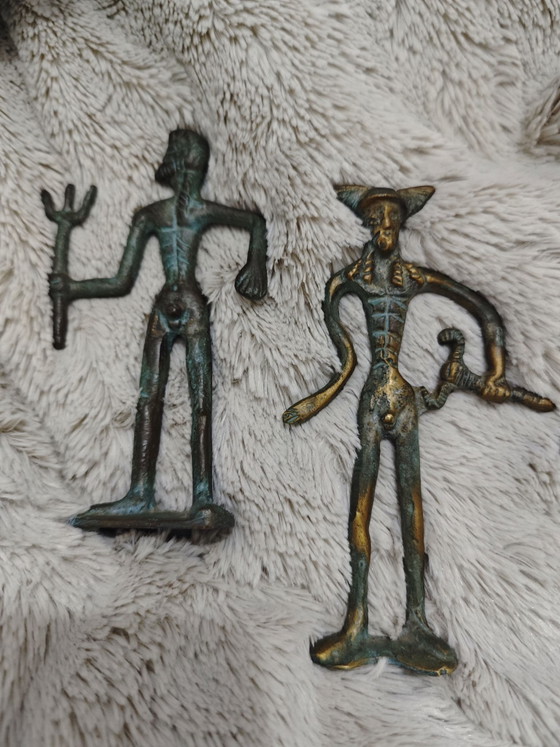 Hermès, Neptune statuette bronze, Sculptures, Vert (photo 8 sur 8)