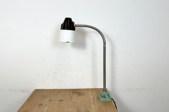 Image 1 of Industrial Soviet  Gooseneck Work Table Lamp, 1960s