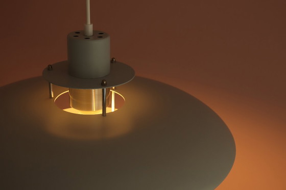 Image 1 of grote grijze LAMP Lyskaer Belysning Deens vintage design MCM