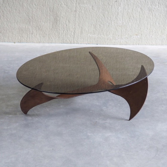 Propeller Oval Coffee Table by Knut Hesterberg for Ronald Schmitt – Metal, Glass (photo 4 of 14)