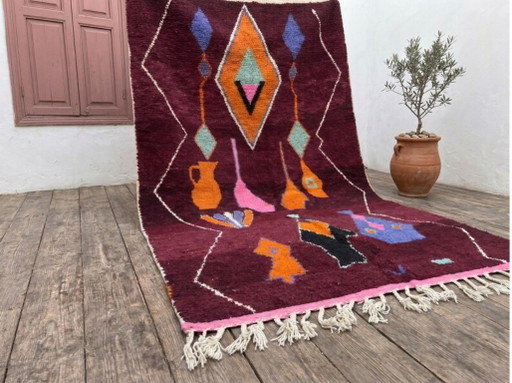 Auténtica alfombra bereber marroquí tejida a mano, 250 cm x 150 cm. – vloerkleden en tapijten, Wool (photo 2 of 6)
