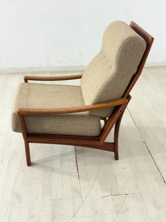 Fauteuil design danois milieu du siècle / Fauteuil en teck / Fauteuil années 1960 / Fauteuil danois en teck / (photo 7 of 9)