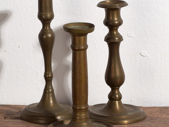 Antique candleholders (c.1920). Set of three #10 – Candle holders (photo 2 of 18)