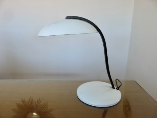 "Snake" lamp by Veneta Lumi, UFO, space age, saucer, made in Italy, 1980