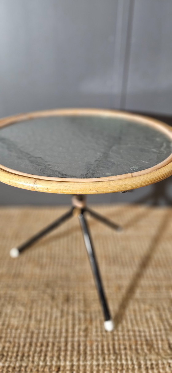 Image 1 of Rohé Noordwolde side table – rattan – 1950s/60s