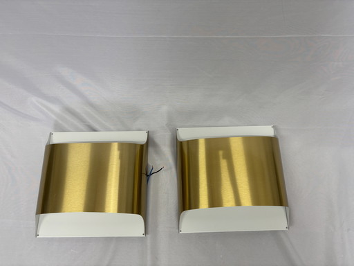 Set vintage Staff Leuchten lampade da parete design anni '70