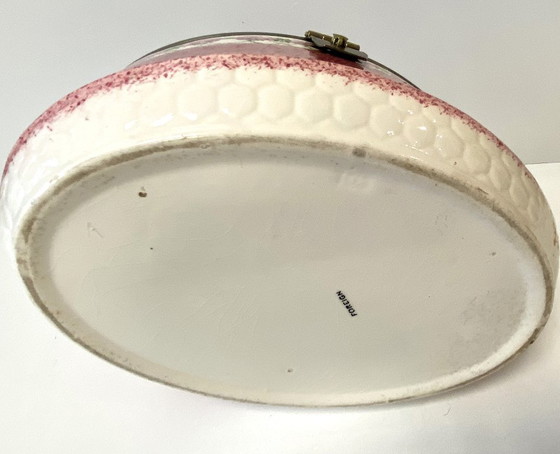 Image 1 of Vintage Art Nouveau aardewerken koekjespot, gemaakt in Duitsland, begin 1900.