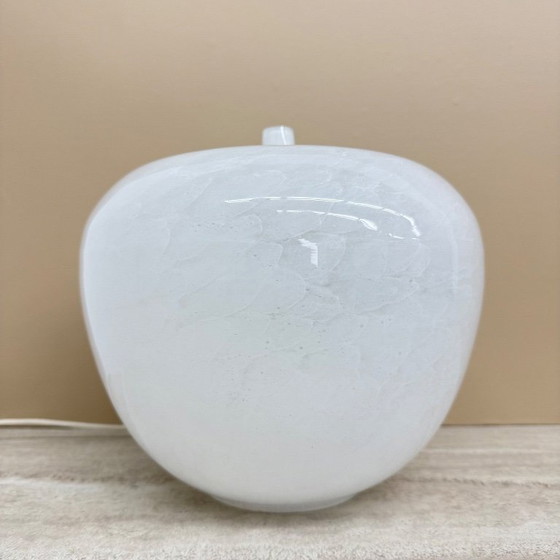 Image 1 of Vintage Eickmeier vintage glass table lamp apple shaped , 1970s