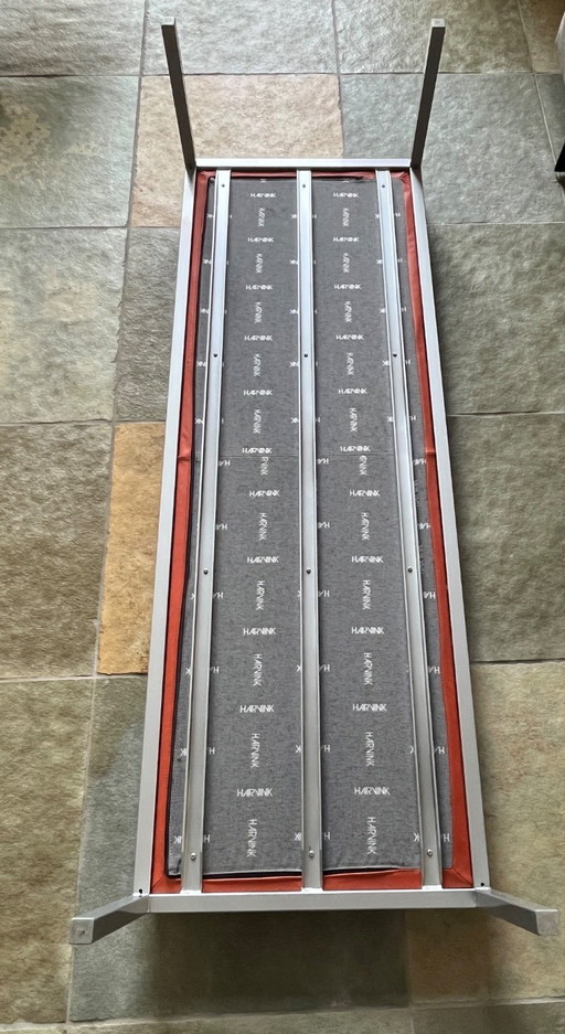 Havink leather sofa with cushions and table