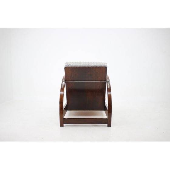 Image 1 of Vintage adjustable and convertible Art Deco armchair, Czechoslovakia 1930