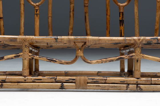 Image 1 of Panchina scultorea in bambù, Italia, anni '60