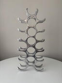 Design wijnrek aluminium 18 flessen 