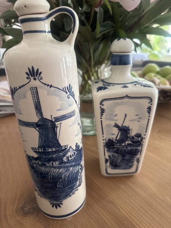 Image 1 of Delftsblauwe jenever kruik