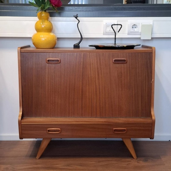 Armoire Vintage Louis Van Teeffelen - Milieu du Siècle – Meubles de rangement, Wood (photo 3 of 8)