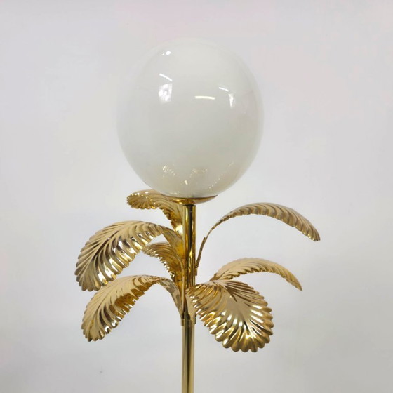 Image 1 of LS Italy gold palm tree lamp table model gilded 70s