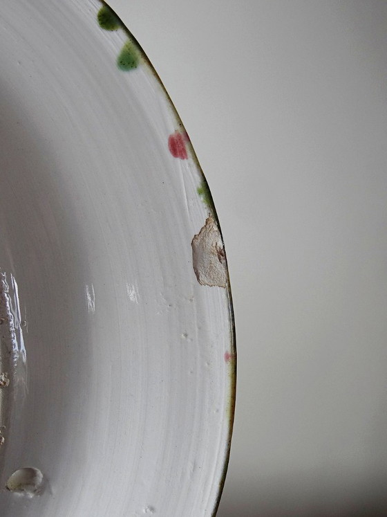 Image 1 of Assiette barbotine crabe trompe-l’œil Caldas da Rainha Portugal vintage