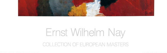 Image 1 of Nay, Ernst Wilhelm - Yellow Feather in Red - Collection of European Masters