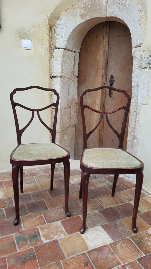 2 Thonet Art Nouveau chairs