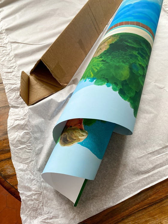 Image 1 of Piscina con due figure (Ritratto di un artista) David Hockney 1972 - Poster 100 x 70 cm