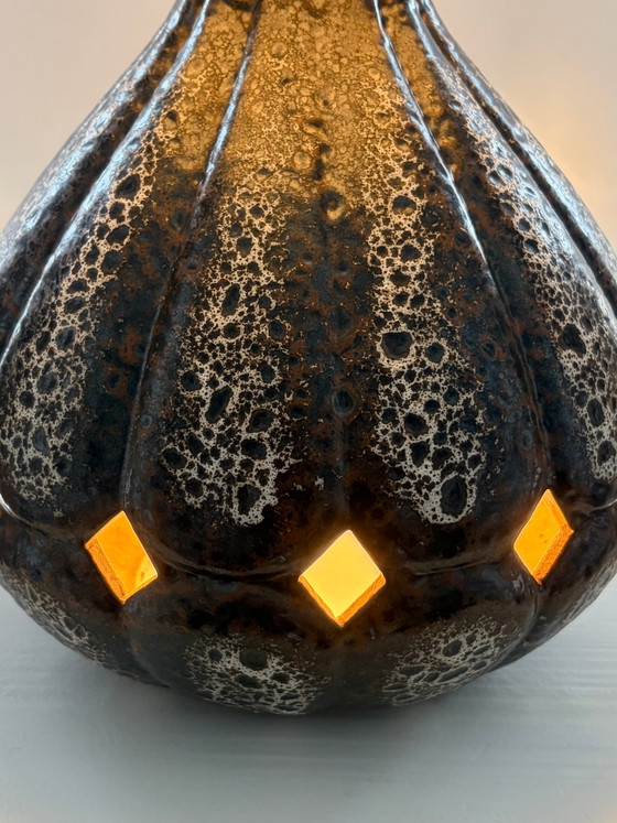 Vintage West Germany ceramic table lamp – Dual light design (photo 5 of 8)