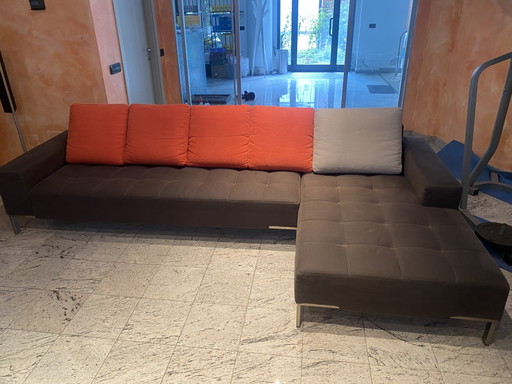 Alfa ZANOTTA hoekbank met chaise longue