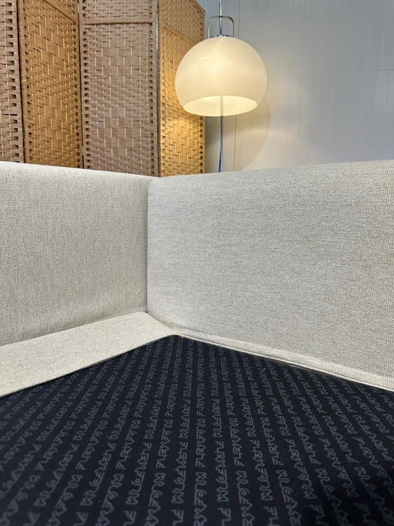 Image 1 of NEWLY UPHOLSTERED Flexform Groundpiece Corner Sofa