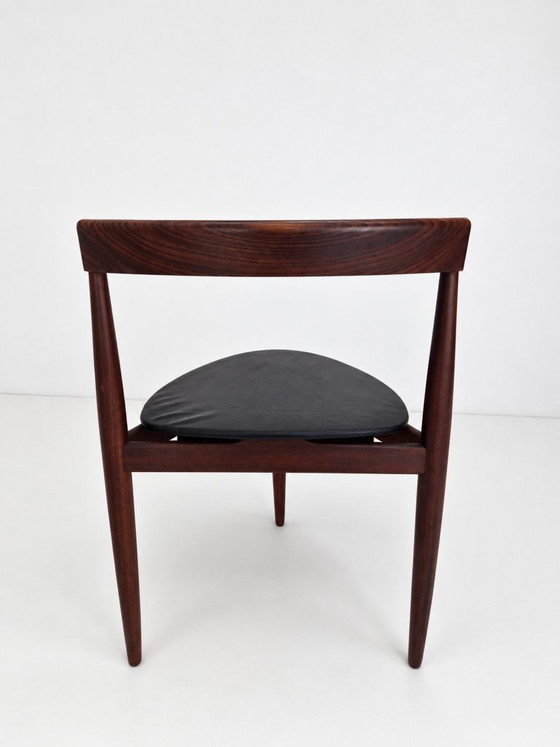 Roundette Teak Dining Chair by Hans Olsen for Frem Rojle, 1960s – Leather, Wood (photo 21 of 24)