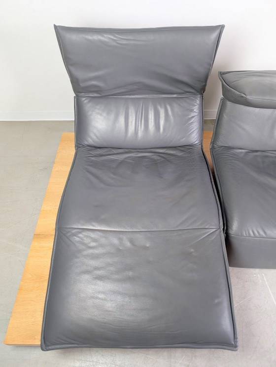 Image 1 of Koinor Free Motion Edit 2 Sofa Couch Ecksofa Leder Balkeneiche