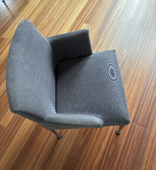 6 graue B&B Italia Melandra Esszimmerstühle