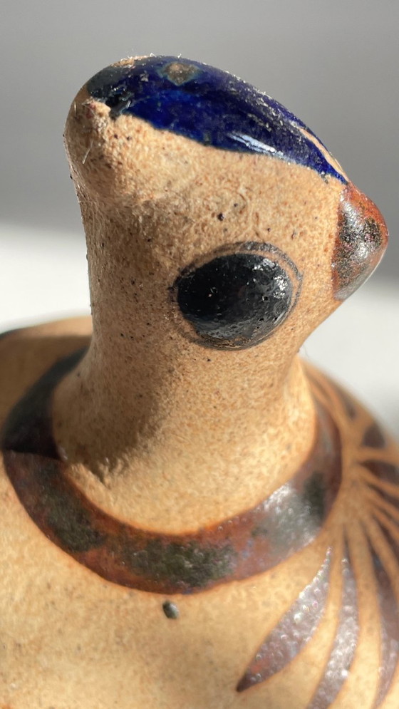 Image 1 of BIRD Handmade stoneware Mexico VINTAGE