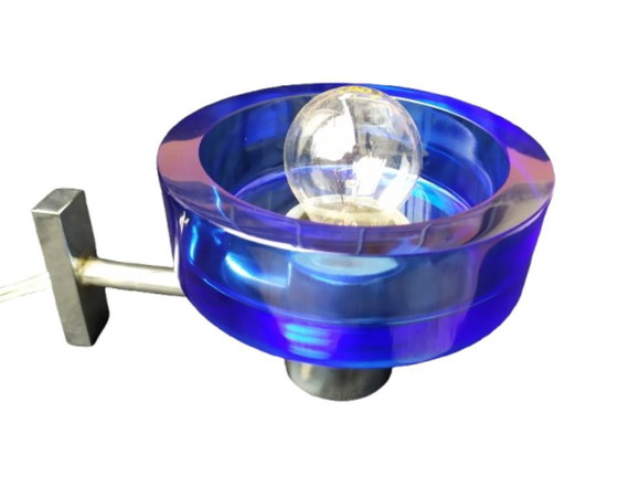 Image 1 of Aplique de Murano Seguso Flavio Poli blu, años 70.