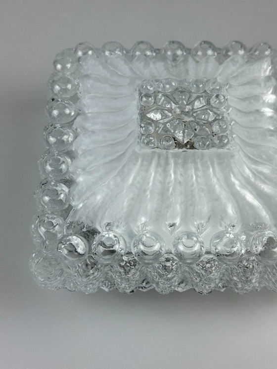 Image 1 of 60er 70er Jahre Deckenlampe Leuchte Plafoniere Inbouw Glas Duits Design