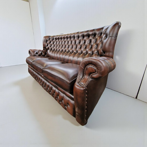 Image 1 of Springvale Woburn lounge-set in hand-finished chestnut top-grain leer