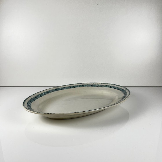 Image 1 of Large oval dish "Rachel" Moulins des loups & Hamage, iron earth