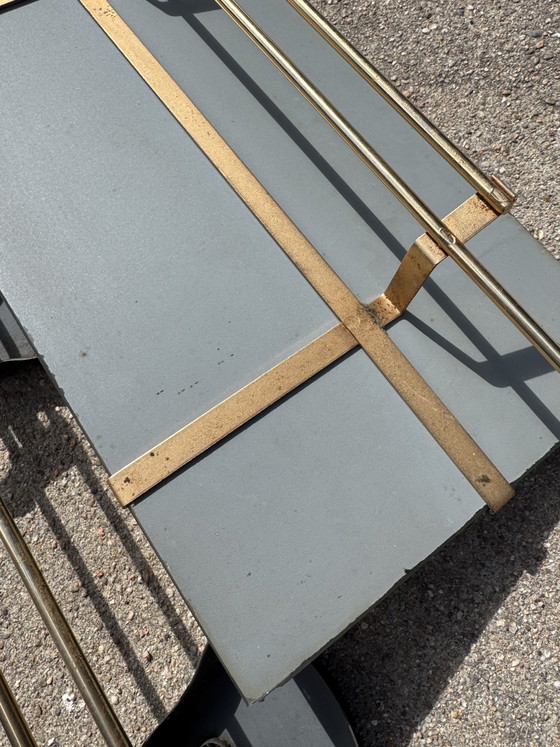 Image 1 of Porte manteau mural miroir années 60