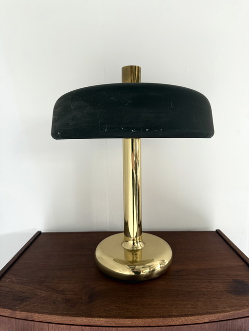 2x messing tafellamp, Heinz Fw Stahl, Hillebrand ‘70