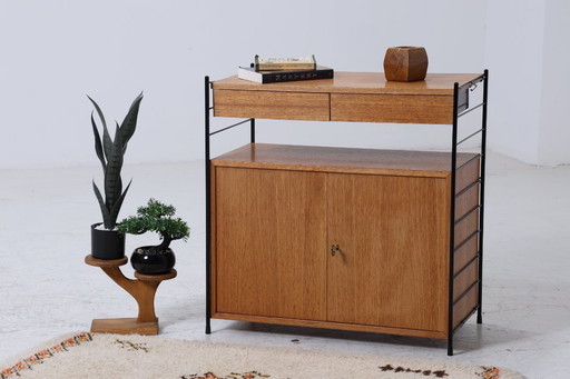 Vintage modular teak chest of drawers by WHB - Mid - Century string shelf storage 60s #07-02