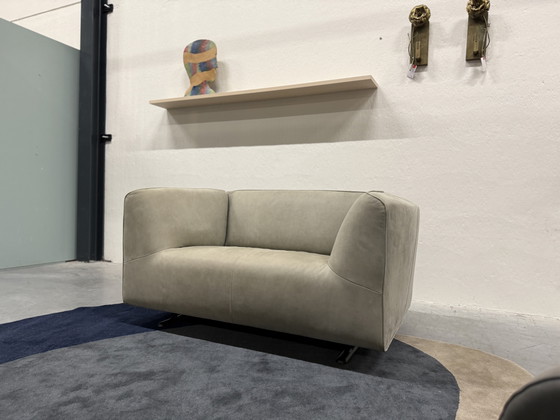Image 1 of Canapé deux places Pode Marv en cuir Danza couleur ardoise