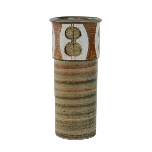 Keramikvase, dänisches Design, 1960er Jahre, Hersteller: Søholm, Designer: Svend Åage Jensen