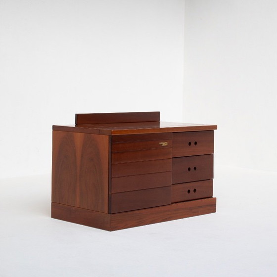 Image 1 of Set di due comodini in legno italiani di metà secolo