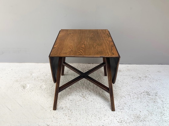 Image 1 of Ercol 1950’s ‘Old Colonial 377” Blue Label Drop Leaf Table