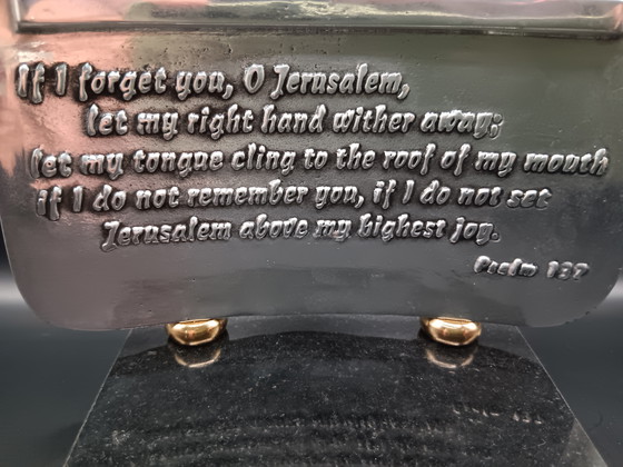 Image 1 of Frank Meisler versilberte und vergoldete Skulptur