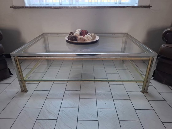 Image 1 of Glass coffee table Belgochrom